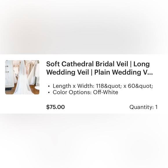 Soft cathedral veil - Picture 3 of 3